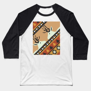 Cozy cabin with deer Baseball T-Shirt